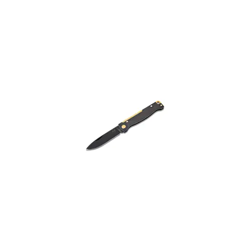 Nož BÖKER PLUS Atlas Black Stonewash Brass (crna, stonewash brass obrada)