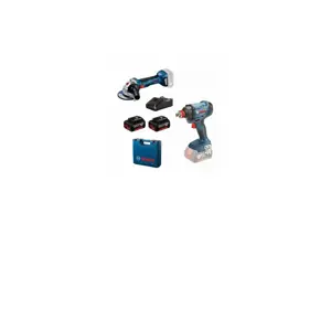 BOSCH. COMBO KIT 18V (GDX 180-LI + GWS 180) 2x4,0Ah %%%