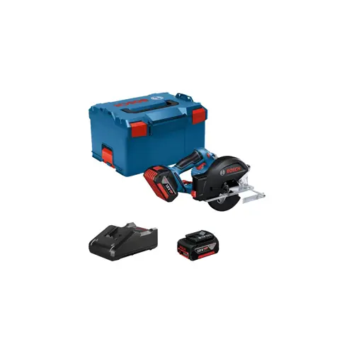 Kružna pila BOSCH GKM 18V-50 PROFESSIONAL (crna, plava, crvena, 4250 okretaja u minuti, promjer diska 13.6 cm)