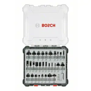 BOSCH MILLING CUTTER SET 30pcs. 6mm HANDLE