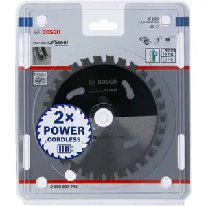 BOSCH SAW STANDARD. STEEL 136x20x30z ACCU