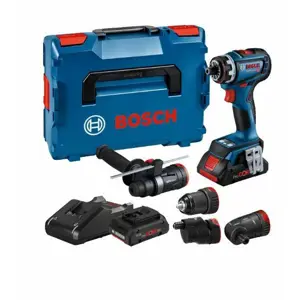 BOSCH. SCREWDRIVER GSR 18V-90 FC 2xPC4,0Ah 64/36Nm REPLACEMENT HEADS +4x GFA LB