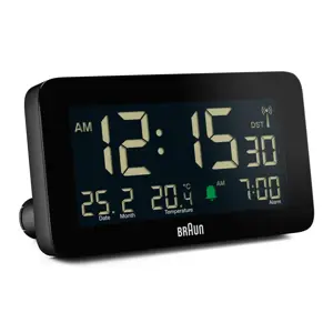 Braun BC10B-DCF alarm clock Digital alarm clock Black