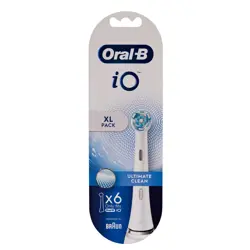 Braun Końcówki Oral-B EB6 iO Ultimate Clean Białe