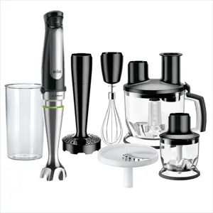 Braun MQ 7087X 1.2 L Immersion blender 1000 W Black, Stainless steel