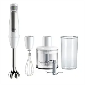 Braun MultiQuick 7 MQ7035IWH 0.6 L Immersion blender 1000 W Stainless steel, White