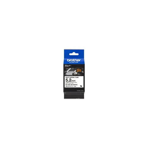 Varmekrymperortape Traka za Termoskupljanje BROTHER HSe-211E (crno na bijelo, 5.8mm x 1.5m)