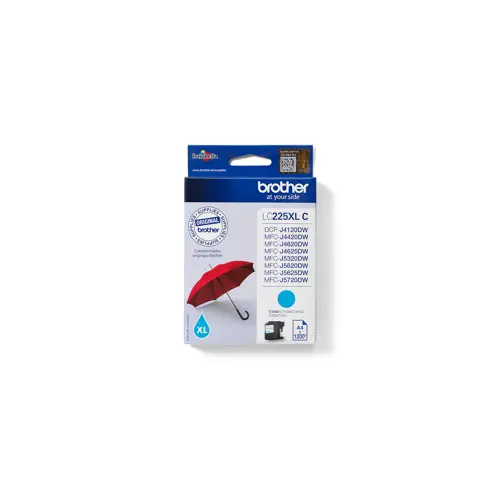 Tinta BROTHER LC225XLC (original, cijan)