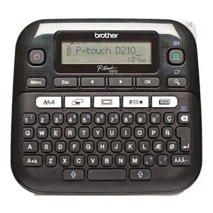 Brother PT-D210VP / Drukarka etykiet samoprzylepnych / podkreślenie / druk pionowy / USB / 6x AAA