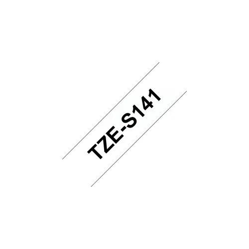 Laminirana traka BROTHER TZe-S141 (crna na prozirnoj, 18mm)