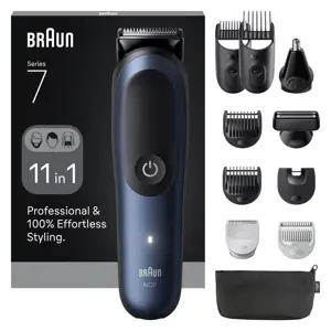 Brown beard/hair trimmer AllinOne Style Kit