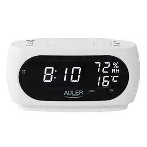 Budzik ADLER AD 1186 white