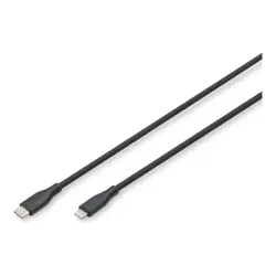 Cable Digitus Charging USB-C to Lightning 1m Black