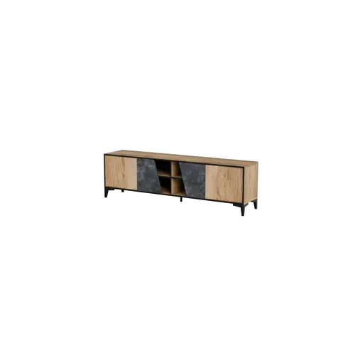 RTV kabinet CAMA MEBLE OVO 180x38xH53 (hrast, beton)