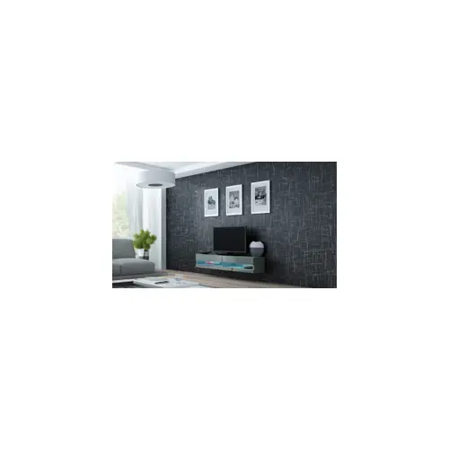TV Stalak CAMA MEBLE VIGO NEW 30/140/40 (siva, sjajna siva)
