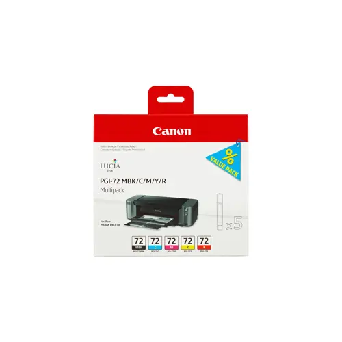 Tinta CANON PGI-72 MBK/C/M/Y/R (Multipakiranje od 5 boja)