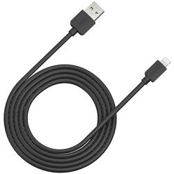 CANYON Lightning USB Cable for Apple, round, 1M crna