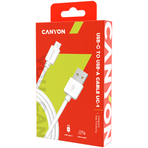 CANYON Type C USB Standard cable, 1M bijela