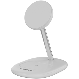 CANYON wireless charger WCS-205 15W Qi2 2in1 White
