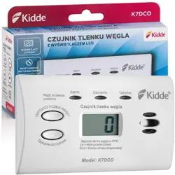 Carbon monoxide detector with display Kidde K7DCO