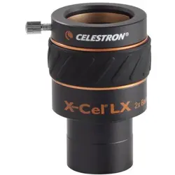 Celestron X-Cel LX 1.25" 2x Barlow Lens eyepiece Telescope Black
