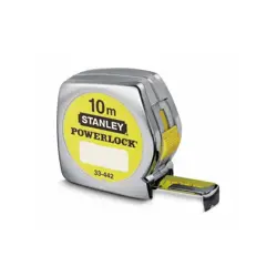 Čelična mjerica Powerlock (STANLEY, 133442, 10 m x 25 mm, volfram, kromirana)
