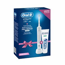 Četkica za zube ORAL-B D100 bijela + zubna pasta ORAL-B PRO 75ML