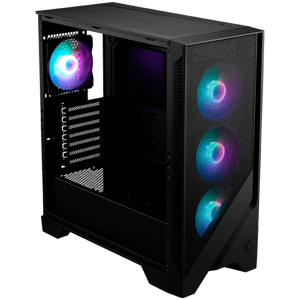 Chassis MAG FORGE 320R AIRFLOW, ATX, Mid Tower, 4x Pre-installed ARGB Fan, 472.5 x 210 x 498 mm, Black