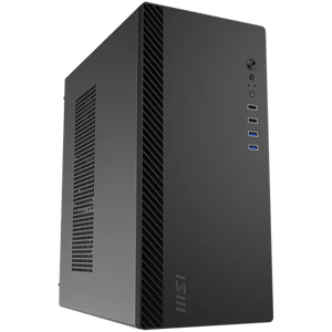 Chassis MSI PRO SHIELD M100P, Mini Tower, mATX, 1x 80 mm Preinstalled Fan, 2x USB 3.0, 2x USB 2.0, Audio Jack, 312 x 166 x 354 mm