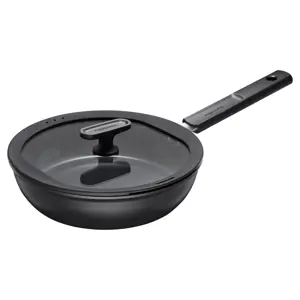 Chef's pan 24 cm with non-stick coating, lid