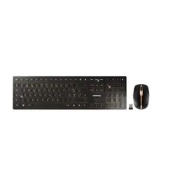 CHERRY Desktop DW 9100 SLIM [CH] WL AES black/copper BT Lithium Battery - weeks of use without charging