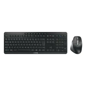 CHERRY Stream desktop ultimate keyboard Mouse included Home/Office USB + RF Wireless + Bluetooth QWERTZ German Black