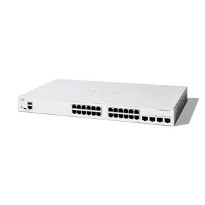 Cisco Catalyst 1300-24T-4X Managed Switch, 24 Port GE, 4x10GE SFP+, Limited Lifetime Protection (C1300-24T-4X)