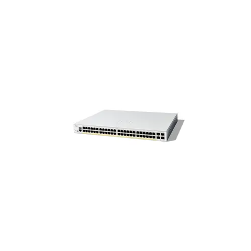 Cisco Catalyst 1300-48P-4X Managed Switch, 48 Port GE, PoE, 4x10GE SFP+, Limited Lifetime Protection (C1300-48P-4X)