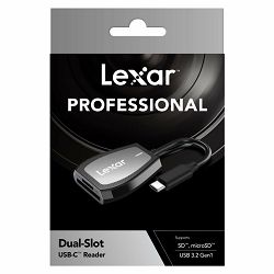 Čitač memorijskih kartica Lexar® Professional USB-C™ Dual-Slot Reader，support SD™ and microSD™ UHS-II cards