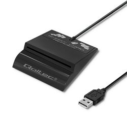 Čitač pametnog čipa ID kartice QOLTEC 50636 (SCR-0636, USB tip C)