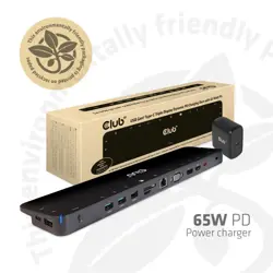 Club3D ChargingDock USB-C 3.2 ->7xUSB/DP/HDMI/LAN/Audio  65W retail