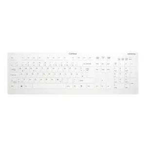 Contour Design Active Key Contour QuickClean Medical Keyboard Removable Cover Full-Size Wireless White DE C8112