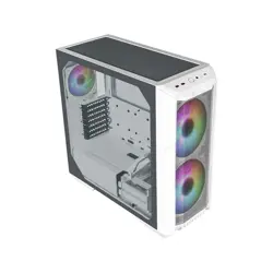 Cooler Master HAF 500, Midi-Tower, ARGB, Tempered Glass - white