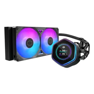 Cooler Master MasterLiquid Atmos II 240 LCD Black Processor Liquid cooling kit 12 cm 1 pc(s)