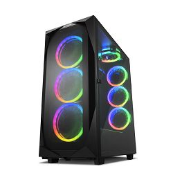 Računalo CRATOS Wolverine G1 (AMD Ryzen 7 5700X, 32GB RAM, 1TB SSD, AMD Radeon RX 6750 XT, Win11Pro) crno