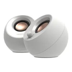 Creative Labs Pebble V3 White Wired & Wireless 10 W