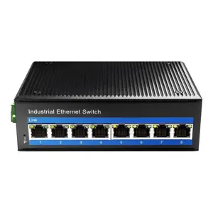 Cudy 8-Port 10/100M Industrial PoE Switch Unmanaged Gigabit Ethernet (10/100/1000) Power over Ethernet (PoE) Black