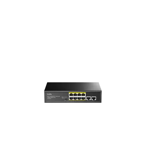 Cudy FS1010PG network switch Fast Ethernet (10/100) Power over Ethernet (PoE) Black