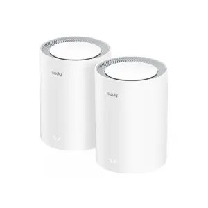 Cudy M3000 2-PACK mesh wi-fi system Dual-band (2.4 GHz / 5 GHz) Wi-Fi 6 (802.11ax) Grey, White 1 Internal