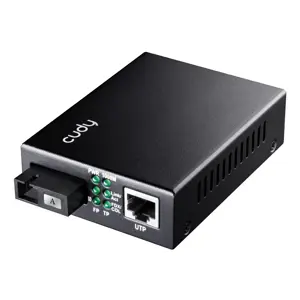 Cudy MC100GSB-60A network media converter 1000 Mbit/s Multi-mode, Single-mode Black