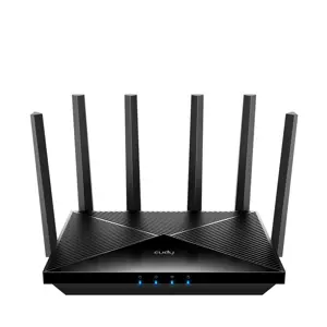 Cudy WR11000 wireless router 2.5 Gigabit Ethernet Tri-band (2.4 GHz / 5 GHz / 6 GHz) Black