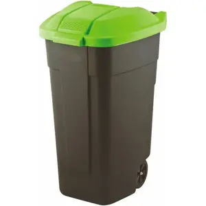 Curver 214125 trash can 110 L Rectangular Plastic Black, Green