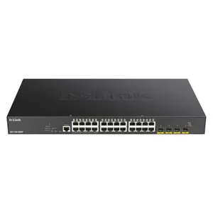 D-Link 24-port Gigabit PoE Smart Managed Switch with 4x 10G SFP+, 370Watts