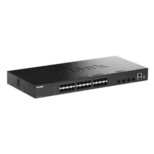 D-Link 28-Port Gigabit SFP Stackable Smart Managed Switch with 4 x 10G SFP+ Ports
